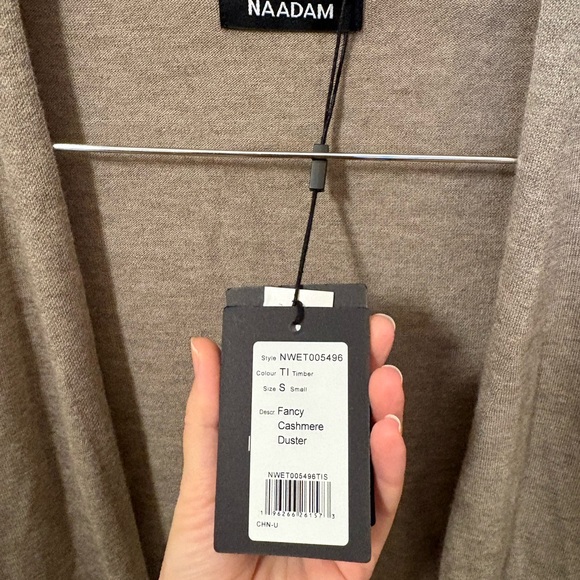 NWT Naadam fancy cashmere duster cardigan - Picture 4 of 5
